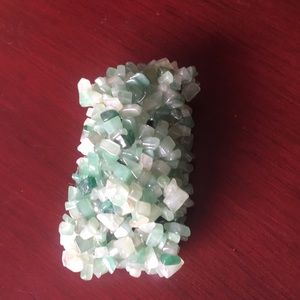 Jade- look chunky bracelet
